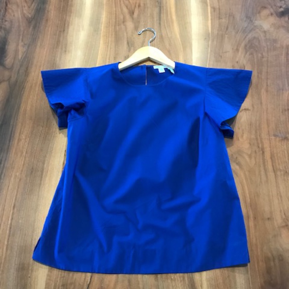 Draper James Blue short sleeve Top
